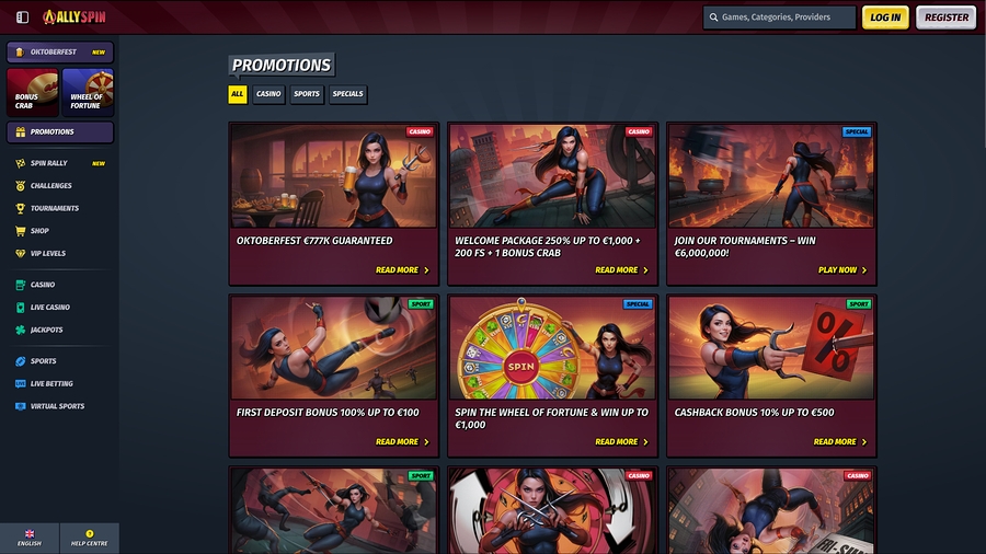 Application - Join Allyspin Casino Today